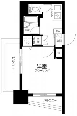 豊島区北大塚１丁目の賃貸マンションの間取り