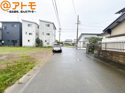 【前面道路含む現地写真】 | 清水区蜂ヶ谷　新築戸建　1号棟