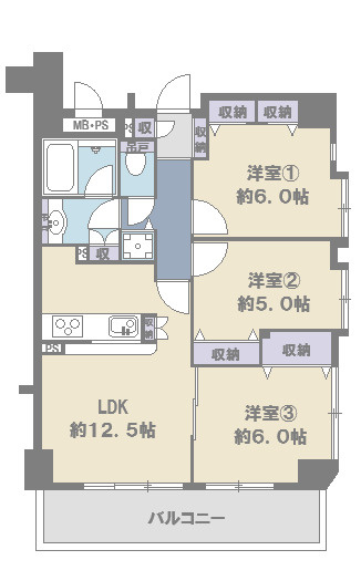 ラディエンス関内南の間取り