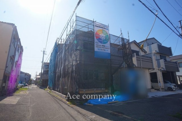 【前面道路含む現地写真】 | 東大阪市中鴻池町2丁目 | 前面道路☆【南側幅員約5.4ｍ×東側幅員約3.9ｍ】