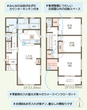 リーブルガーデン堺市南区槇塚台3丁7期の間取り
