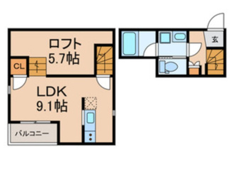 【間取り】 | Ｇａｒｄｅｎ　Ｈｉｌｌｓ　ＭＡＴＳＵＤＯ | 間取りです。