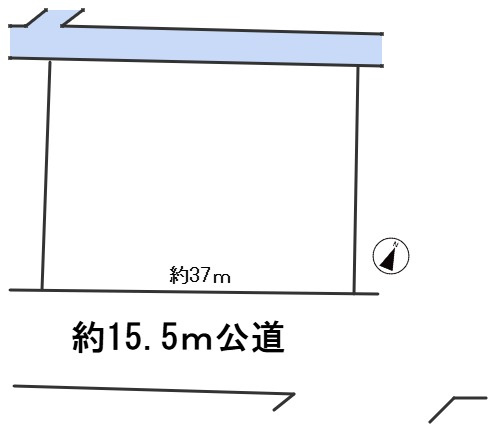６６５９０　岐阜市茶屋新田土地の区画図