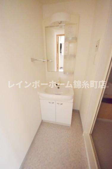 クレールブルーの独立洗面台