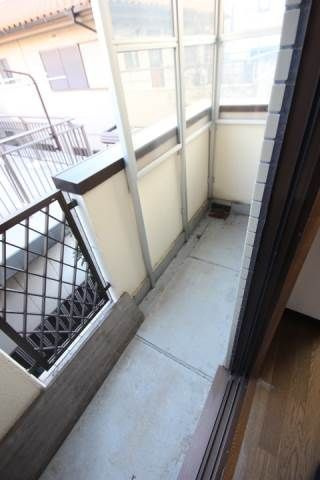 川村第二コーポのバルコニー
