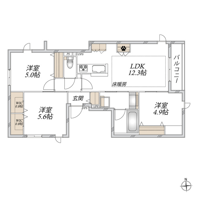 (仮称)上落合2丁目メゾンの間取り|★間取り★