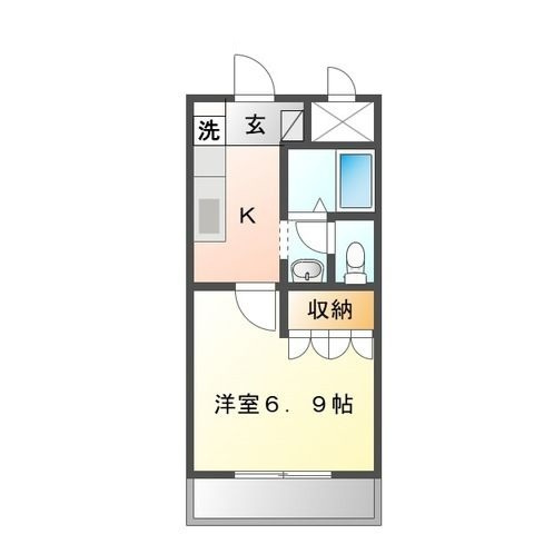 エンジョイライフの間取り|間取りです。