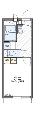 レオパレスラ　ピエーノの間取り
