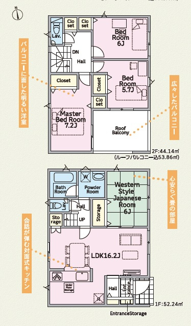 ♥♥南城市佐敷伊原第2-4号棟（全4棟）の間取り