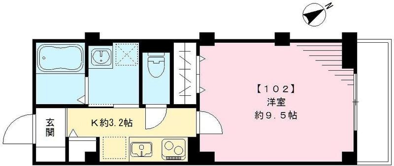 練馬区貫井２丁目の賃貸マンションの間取り