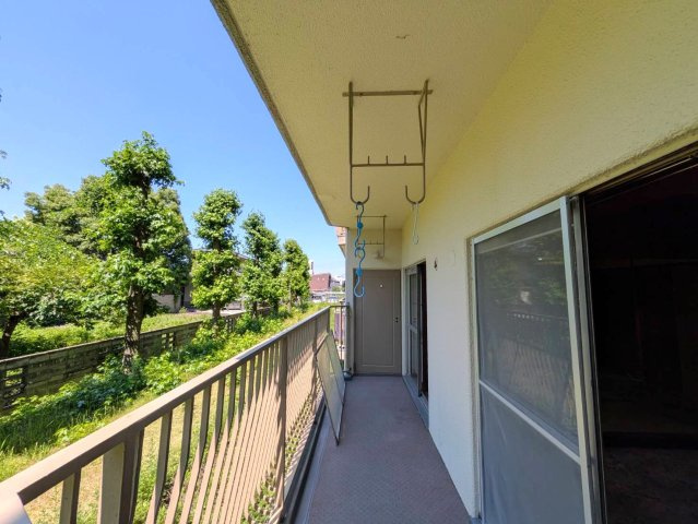 ファミール岡山 1階部分のバルコニー|◆日当たり良好なバルコニーです。