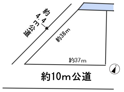 ６６５９１　岐阜市茶屋新田土地の区画図