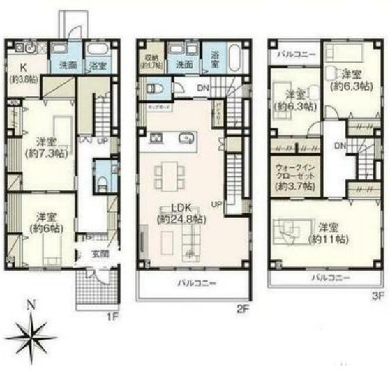 【中古戸建】名古屋市南区曽池町2丁目の間取り