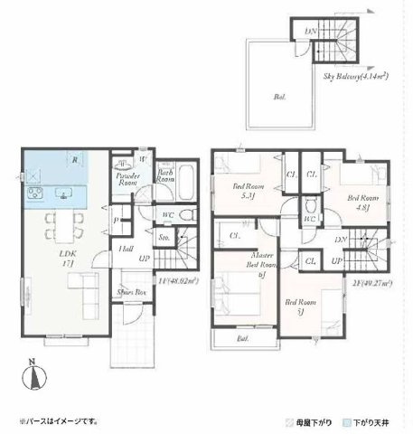【横浜市戸塚区上矢部町2334全5棟新築戸建て】★仲介手数料無料★（上矢部小学校・岡津中学校）