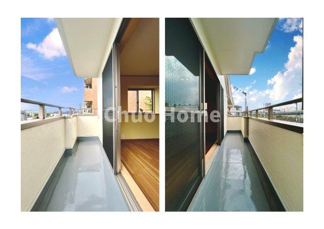 葛飾区東新小岩2丁目中古住宅のバルコニー|バルコニー×2