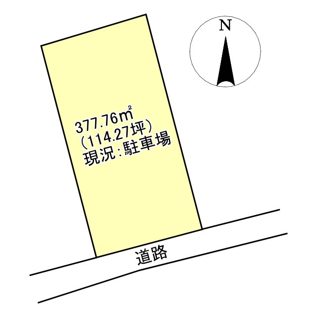 西条市大町の売地の土地図