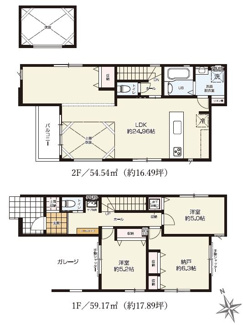 【間取り】 | 新築戸建　明石市大道町１丁目 | ２SLDK