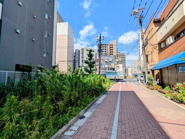 葛飾区亀有５丁目の売地の前面道路含む現地写真|～前面道路含む現地写真～