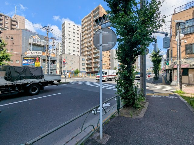 葛飾区亀有５丁目の売地の前面道路含む現地写真|～前面道路含む現地写真～
