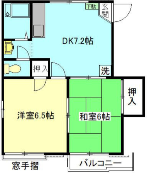 アメニティハイツ西新井Ⅱの間取り