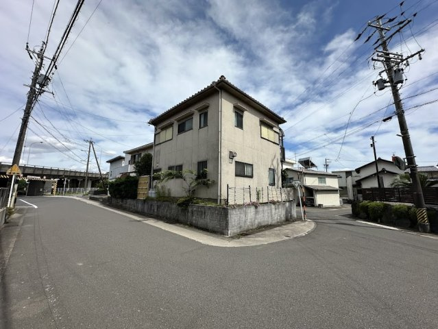 中古住宅　河渡の前面道路含む現地写真