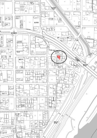 中古住宅　河渡の地図