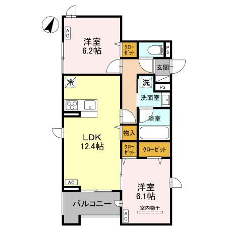 【間取り】 | ラ・グリシーヌ・レーブ