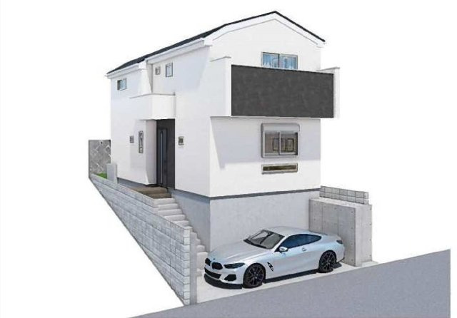 【横浜市戸塚区矢部町1666-87新築戸建て】★仲介手数料無料★の外観パース