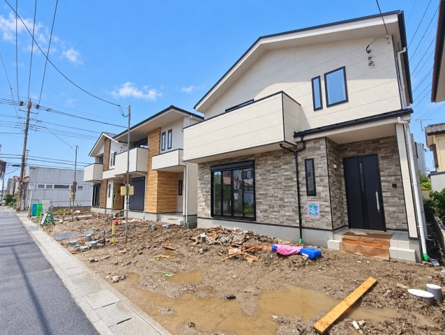 八潮市　鶴ケ曽根　新築戸建　　全3棟の外観|外観です