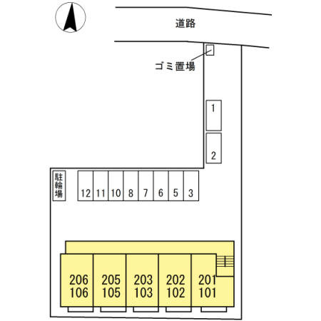 レクシオン横井の区画図