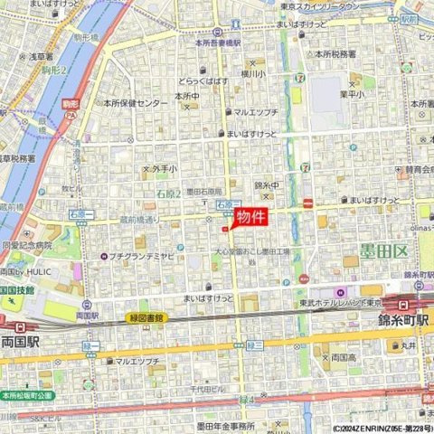 ウインベル錦糸町第３の地図