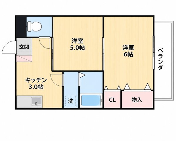 サンパーク六番館の間取り