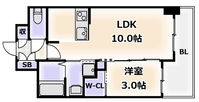 【間取り】 | セレニテ桜川駅前プリエ