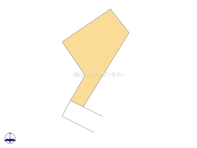 仲介手数料無料　所沢市林3丁目新築・全1棟の区画図