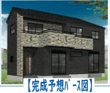 仲介手数料無料　所沢市林3丁目新築・全1棟の外観パース