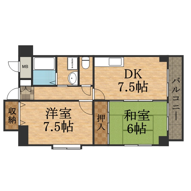 クレセントハイツ今里の間取り