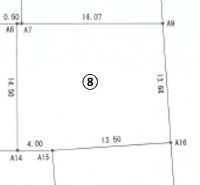 鹿沼市仁神堂町　分譲地　区画⑧　予約済の土地図