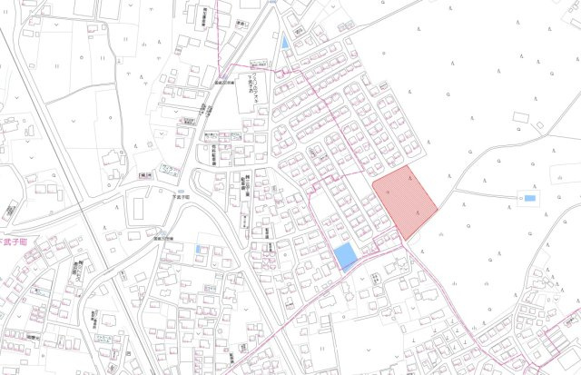 鹿沼市仁神堂町　分譲地　区画⑭の地図