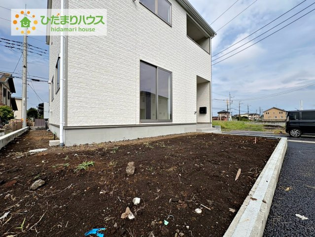 ひたちなか市津田第3　新築戸建　1号棟の庭|家族みんなで広～いお庭でバーベキューが楽しめます(^^♪
