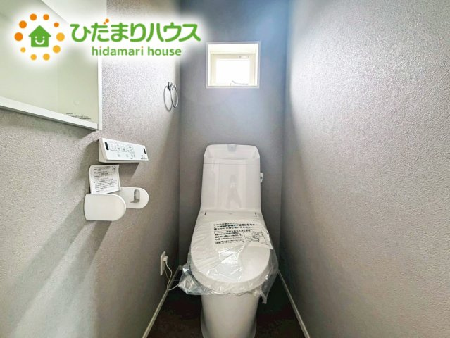 いわき市平赤井比良3丁目　新築戸建のトイレ|トイレは1F、2F共に完備！取り合いになることがありませんね(^^)/