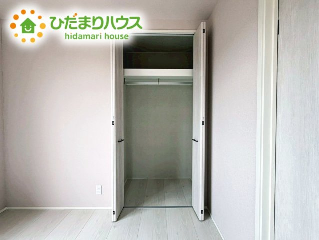 いわき市平赤井比良3丁目　新築戸建の収納|全室にクローゼットが付いていて、お部屋の住空間もスッキリ広々つかえそうです(^^)/