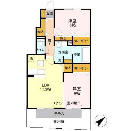 グリーンエシカルの間取り