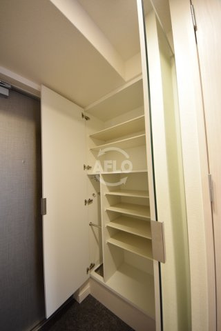 プレサンス谷町九丁目ディセオの収納|プレサンス谷町九丁目ディセオ　シューズクローゼット