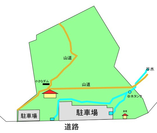 丹波篠山市後川新田の売地の土地図