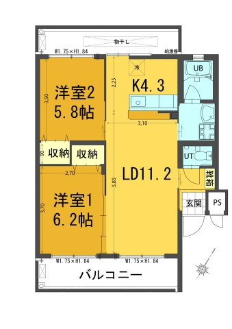 パルビューラーデュオの区画図
