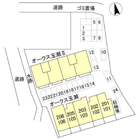 【区画図】 | オークス玉瀬