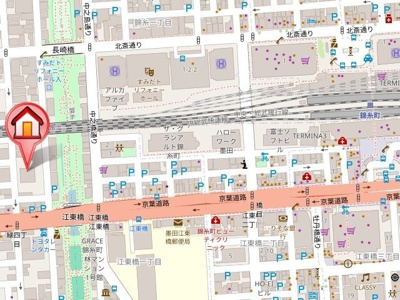 【地図】 | レジディア錦糸町Ⅱ