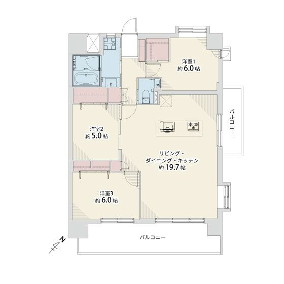 【間取り】 | ロイヤルマンション別府☆仲介手数料無料☆