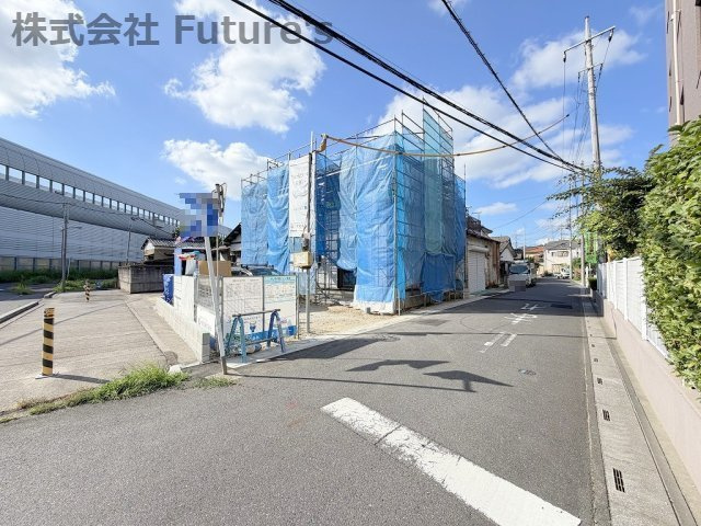 三郷市高州1丁目　新築戸建　全1棟の前面道路含む現地写真|前面道路含む現地写真です。