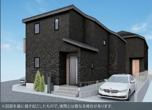 八王子市万町第１期の外観パース